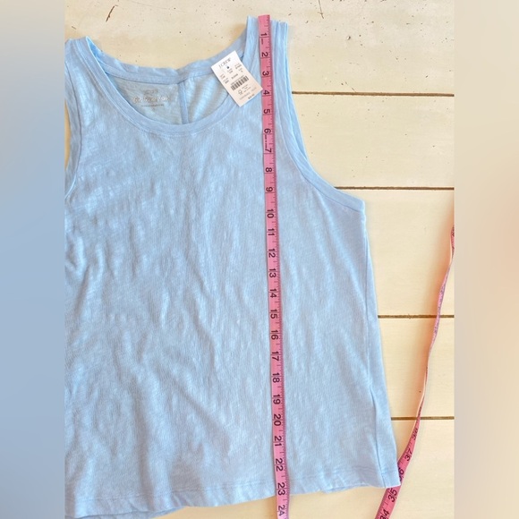 Cotton Light Blue Tank Top - Picture 3 of 7